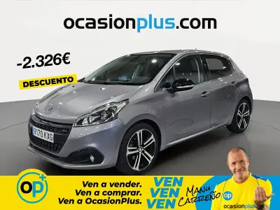 Usado Peugeot 208 GT-line 110 CV (80 kW) 2019 Gris Utilitario