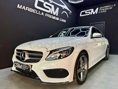 Usado Mercedes C220 AMG line 170 CV (125 kW) 2016 Blanco Berlina