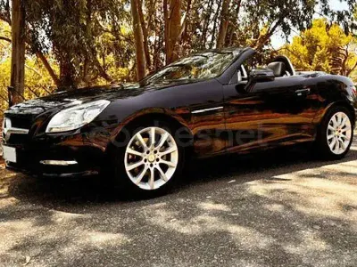 Usado Mercedes SLK200 184 CV (135 kW) 2013 Negro Descapotable