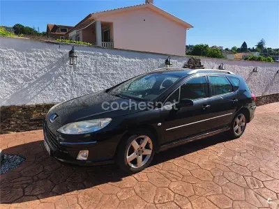 Usado Peugeot 407 Premium 170 CV (125 kW) 2008 Negro Familiar