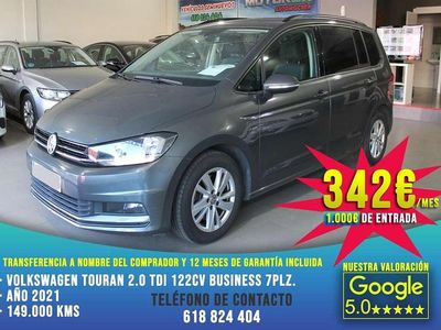 Gris Usado 2021 VW Touran Business Monovolumen | 22.490 € (Un poco caro)