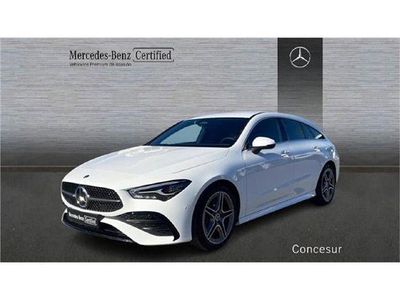 Blanco Usado 2024 Mercedes CLA250e Shooting Brake AMG line Familiar | 44.900 € (Un poco caro)