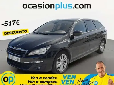 Usado Peugeot 308 SW Style 131 CV (96 kW) 2016 Negro Familiar