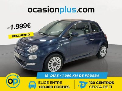Azul Usado 2022 Fiat 500 Dolcevita Descapotable | 11.650 € (Precio justo)