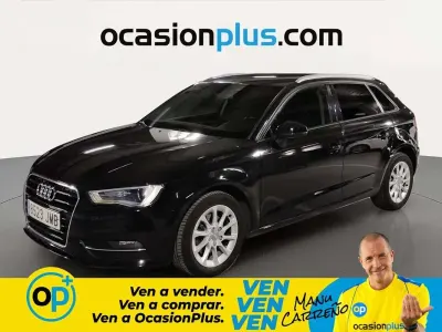 Usado Audi A3 Sportback Attraction 110 CV (80 kW) 2016 Negro Utilitario