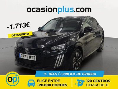 Usado Peugeot 208 Allure 100 CV (73 kW) 2025 Negro Utilitario