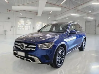 Usado Mercedes GLC300e 320 CV (235 kW) 2021 Azul SUV
