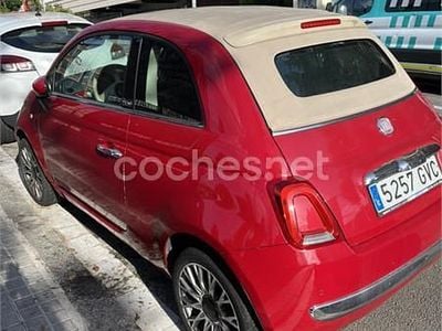 Usado Fiat 500C Lounge 100 CV (73 kW) 2010 Rojo Descapotable