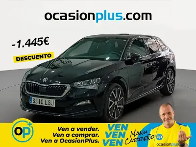 Usado Skoda Scala Sport 110 CV (80 kW) 2021 Negro Utilitario