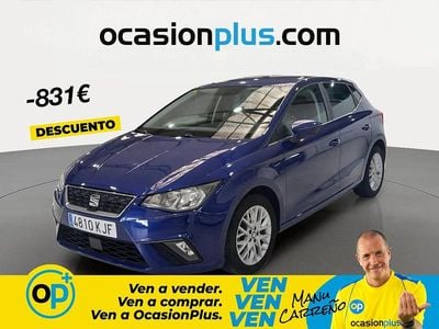 Brugt Seat Ibiza Style 95 HK (69 kW) 2018 Blå Hatchback