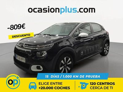 Usado Citroën C3 Feel 82 CV (60 kW) 2018 Negro Utilitario