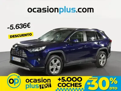 Brugt Toyota RAV4 Luxury 218 HK (160 kW) 2019 Blå Pickup / Ladvogn