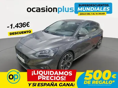 Usado Ford Focus ST-Line 120 CV (88 kW) 2020 Gris Berlina