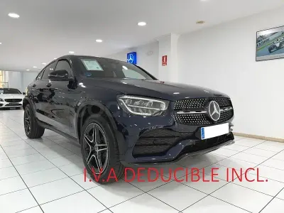 Usado Mercedes GLC300e 320 CV (235 kW) 2021 Azul SUV