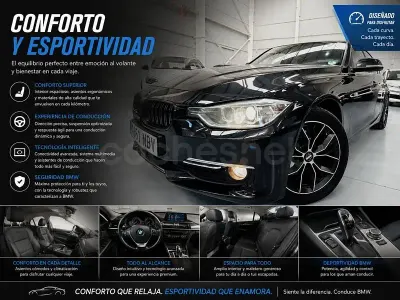 Usado BMW 320 Efficient Dynamics 163 CV (119 kW) 2012 Negro Berlina
