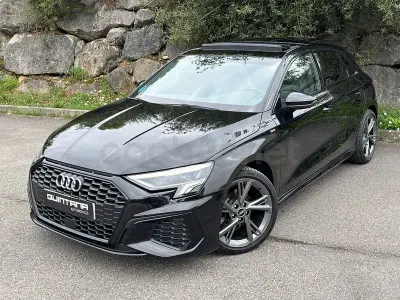 Usado Audi A3 S-Line 150 CV (110 kW) 2021 Negro Berlina