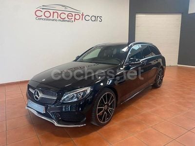 Negro Usado 2015 Mercedes C220 AMG line Familiar | 18.900 € (Un poco caro)
