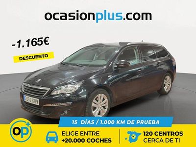 Negro Usado 2017 Peugeot 308 Style Familiar | 8990 € (Precio justo)