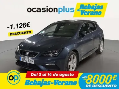 Usado Seat Leon FR 131 CV (96 kW) 2019 Gris Utilitario