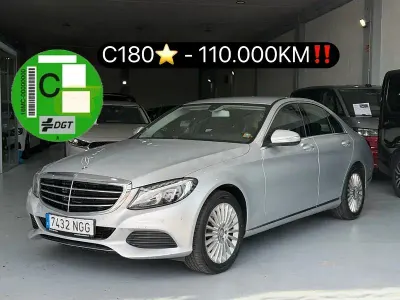 Usado Mercedes C180 Avantgarde 156 CV (114 kW) 2015 Gris / plata Berlina