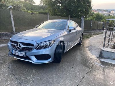 Gris / plata Usado 2016 Mercedes C220 AMG line Coupe | 25.500 € (Precio justo)