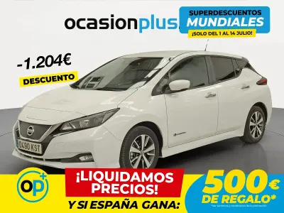 Usado Nissan Leaf Acenta 110 kW (150 CV) 2019 Blanco Utilitario