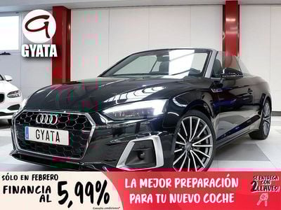 Usado Audi A5 Cabriolet S-Line 190 CV (139 kW) 2021 Negro Descapotable