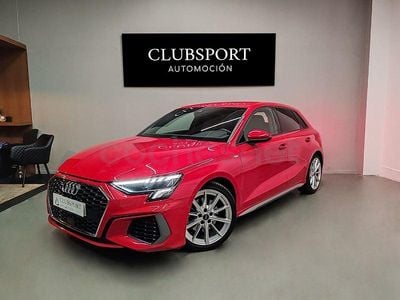 Usado Audi A3 S-Line 150 CV (110 kW) 2021 Rojo Berlina