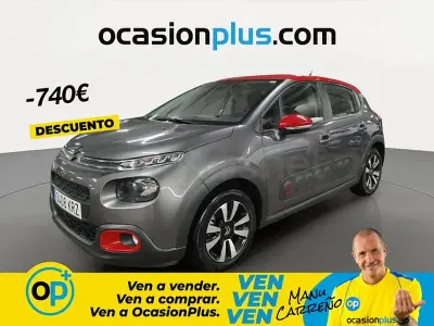 Usado Citroën C3 Feel 82 CV (60 kW) 2018 Gris / plata Utilitario