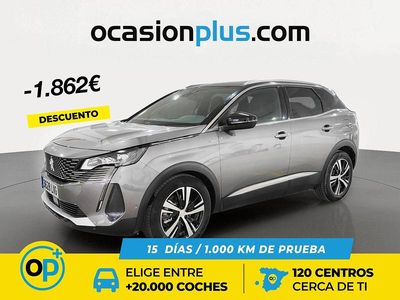 Gris / plata Usado 2021 Peugeot 3008 GT SUV | 20.490 € (Precio justo)