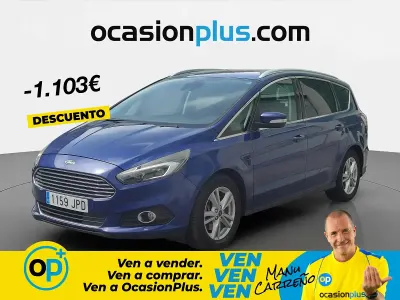 Usado Ford S-MAX Titanium 150 CV (110 kW) 2016 Azul Monovolumen