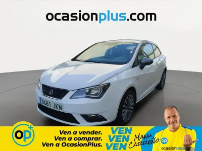 Usado Seat Ibiza CONNECT 90 CV (66 kW) 2015 Blanco Berlina