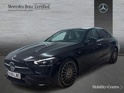Negro obsidiana pintura metalizada Usado 2022 Mercedes C220 AMG line Berlina | 40.900 € (Precio justo)