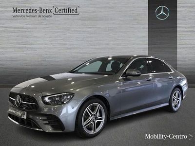 Usado Mercedes E220 AMG line 194 CV (142 kW) 2021 Selenitgrey  metallic paint Berlina
