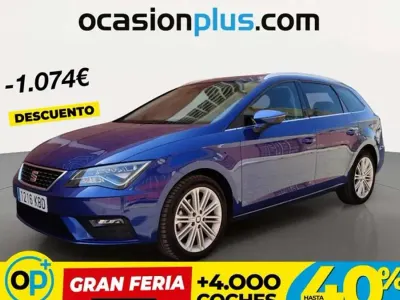 Usado Seat Leon ST XCELLENCE 150 CV (110 kW) 2017 Azul Familiar