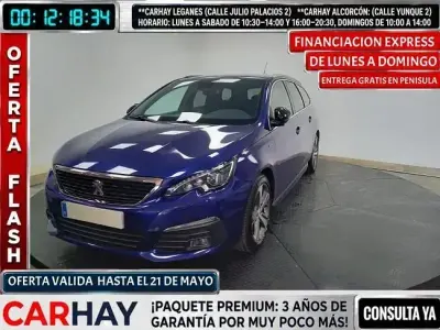 Brugt Peugeot 308 SW GT-line 131 HK (96 kW) 2019 Blå Stationcar