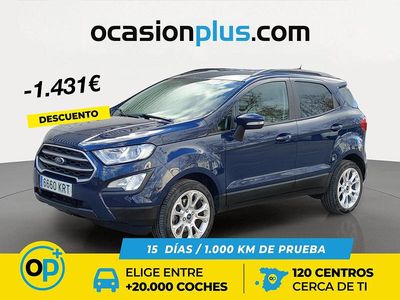 Usado Ford Ecosport Trend+ 125 CV (91 kW) 2018 Azul SUV