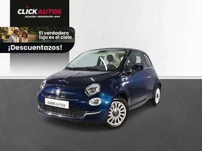 Usado Fiat 500 Dolcevita 71 CV (52 kW) 2021 Azul Descapotable