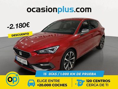 Usado Seat Leon FR 150 CV (110 kW) 2020 Rojo Berlina