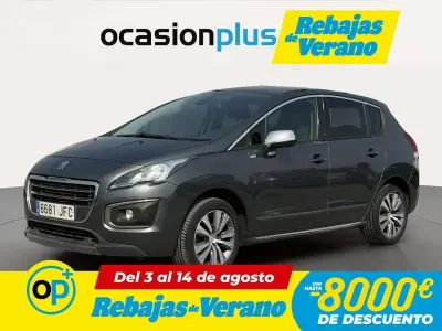 Usado Peugeot 3008 Style 115 CV (84 kW) 2015 Gris Familiar