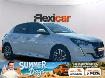 Usado Peugeot 208 Allure 130 CV (95 kW) 2021 Blanco Utilitario