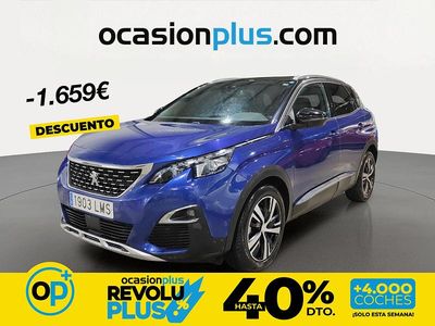 Usado Peugeot 3008 GT-line 130 CV (95 kW) 2021 Azul SUV