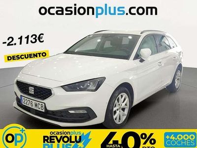 Usado Seat Leon ST Style 110 CV (80 kW) 2022 Blanco Familiar