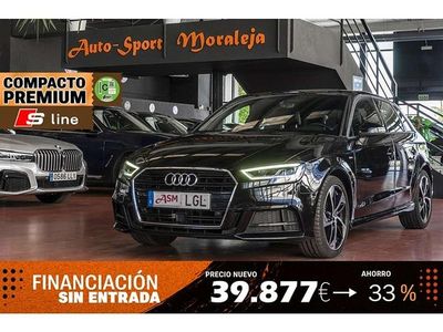 Usado Audi A3 Sportback Sport 150 CV (110 kW) 2020 Negro Utilitario