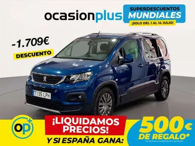 Usado Peugeot Rifter Allure 110 CV (80 kW) 2021 Azul Monovolumen
