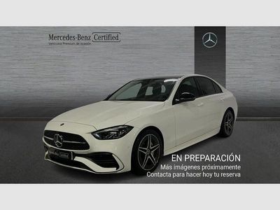 Usado Mercedes C220 AMG line 200 CV (147 kW) 2022 Blanco Berlina