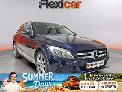 Usado Mercedes C220 170 CV (125 kW) 2017 Azul Familiar