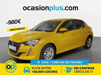 Usado Peugeot 208 Active 75 CV (55 kW) 2021 Amarillo Utilitario
