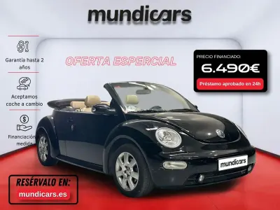 Usado VW New Beetle 116 CV (85 kW) 2003 Negro Utilitario