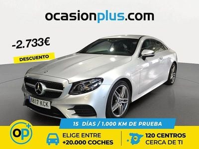 Gris plata Usado 2017 Mercedes E220 AMG Coupe | 34.167 € (Un poco caro)